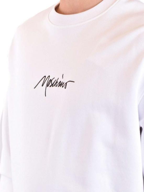 24FW 모스키노 긴팔 티셔츠 173402281001 White - MOSCHINO