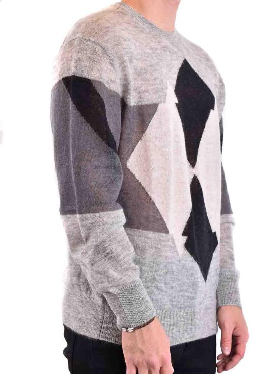  닐바렛 스웨터 NBV7MA161AV606042 Grey - NEIL BARRETT