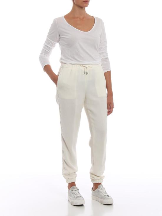  에르마노 설비노 스트레이트 팬츠 PL2400249 White - ERMANNO SCERVINO