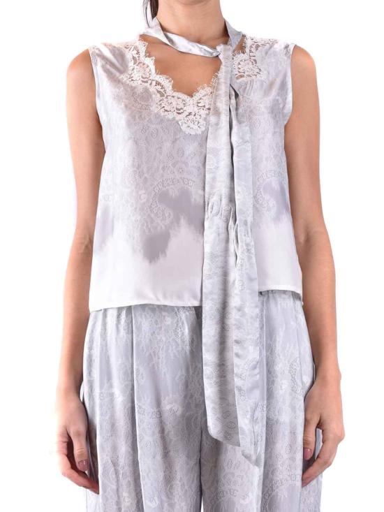  에르마노 설비노 블라우스 D44EK018EB4EB4MF369 Grey - ERMANNO SCERVINO