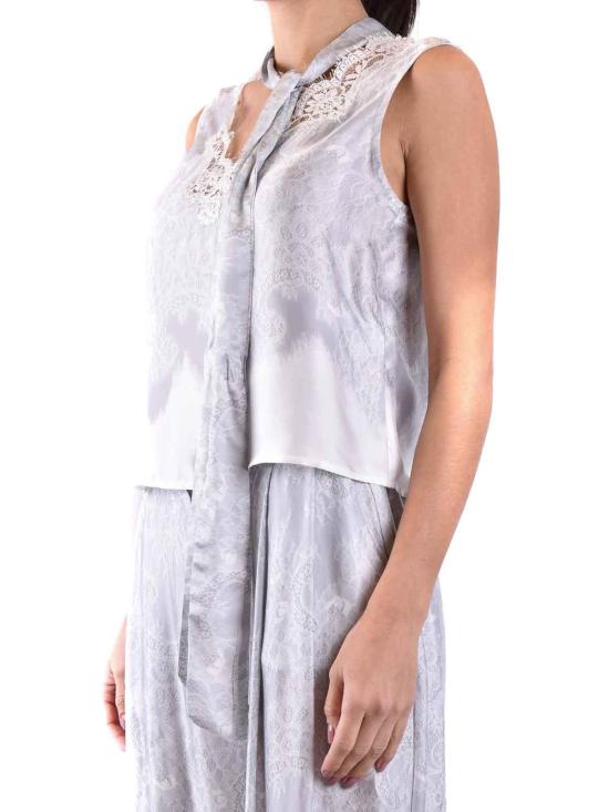  에르마노 설비노 블라우스 D44EK018EB4EB4MF369 Grey - ERMANNO SCERVINO