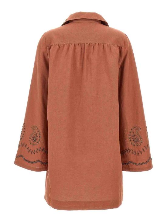 24FW 포르텔라 미디 스커트 WGENEVIEVECM009AMA Dark Red - FORTELA