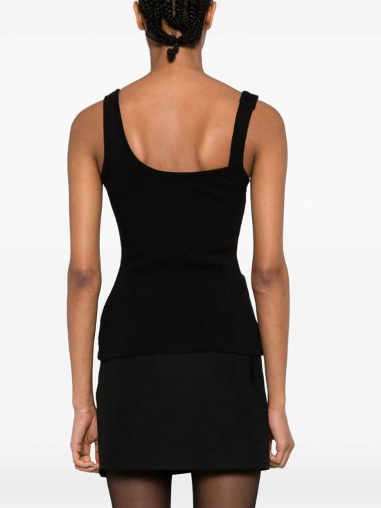 24FW 베르사체 민소매 티셔츠 76HAM625J0004899 Black - VERSACE