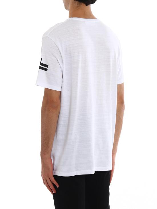  닐바렛 반팔 티셔츠 BJT396AG515526 White - NEIL BARRETT