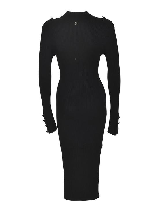  돈답 미디 스커트 DA422M00937002999 Black - DONDUP