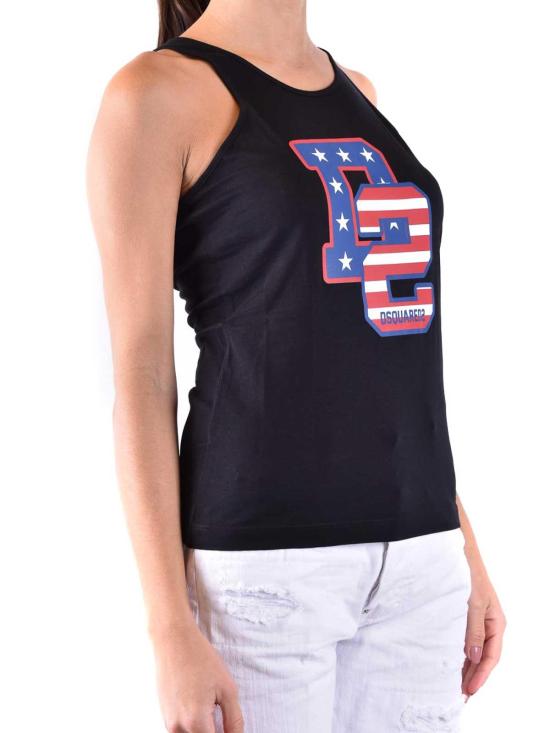 24FW 디스퀘어드2 민소매 티셔츠 S75NL0041S24668900 Black - DSQUARED2