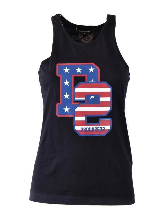 24FW 디스퀘어드2 민소매 티셔츠 S75NL0041S24668900 Black