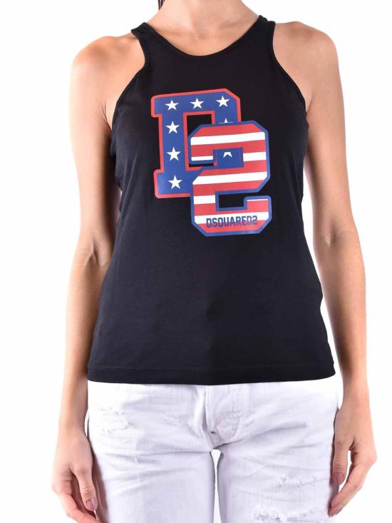 24FW 디스퀘어드2 민소매 티셔츠 S75NL0041S24668900 Black - DSQUARED2