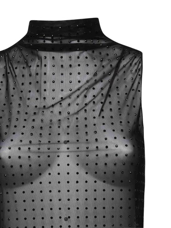 25FW 핑코 민소매 티셔츠 103913A220Z99 Black - PINKO