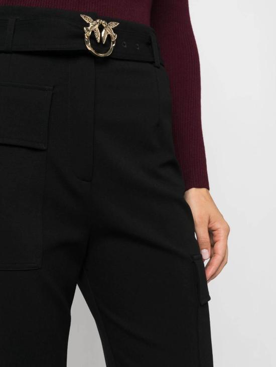  핑코 스트레이트 팬츠 101859A184Z99 Black - PINKO