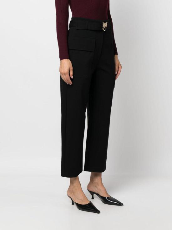  핑코 스트레이트 팬츠 101859A184Z99 Black - PINKO