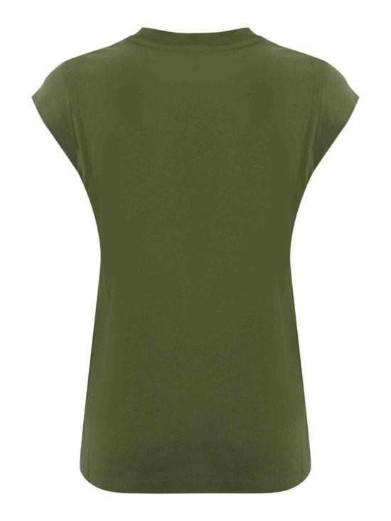26SS 핑코 반팔 티셔츠 104603A2D1V49 Green - PINKO