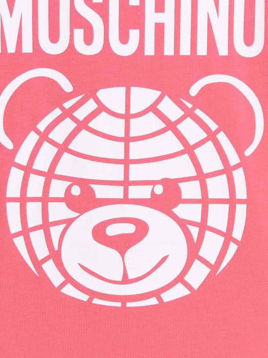  모스키노 반팔 티셔츠 070805413205 Fuchsia - MOSCHINO