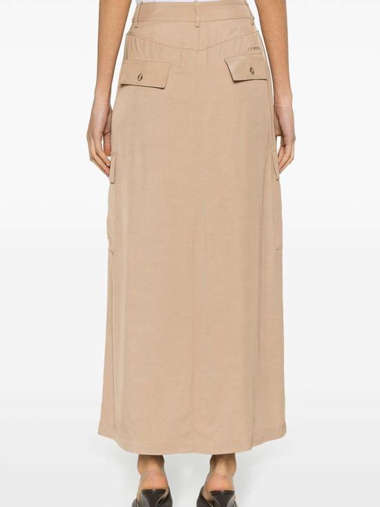  에르마노 설비노 미디 스커트 D44EO005E22E22MF280 Beige - ERMANNO SCERVINO