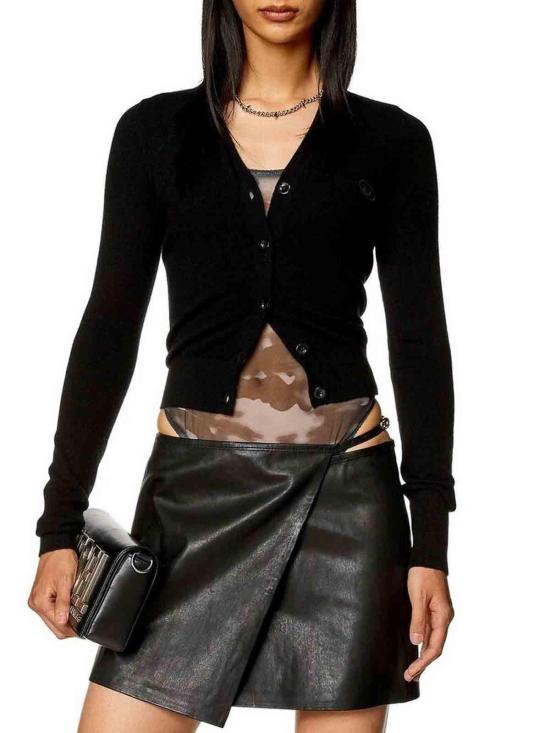 25FW 디젤 가디건 A130150GEAY9XX Black - DIESEL