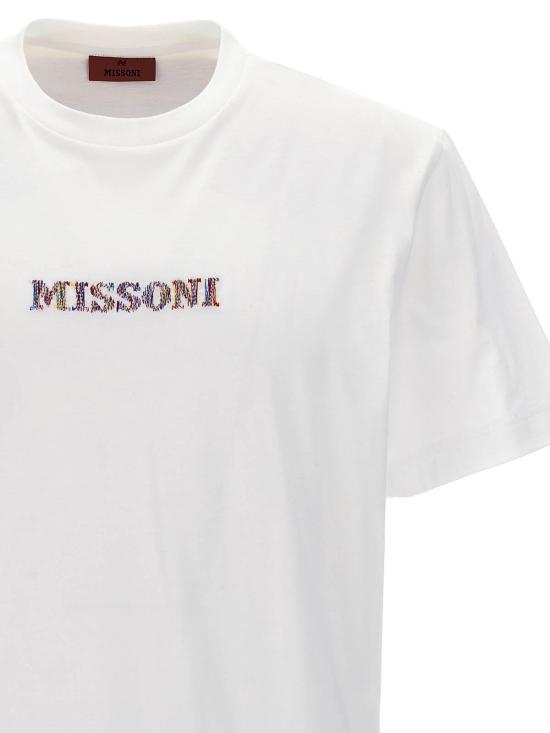  미소니 반팔 티셔츠 UC24SL01BJ00C7S013U White - MISSONI