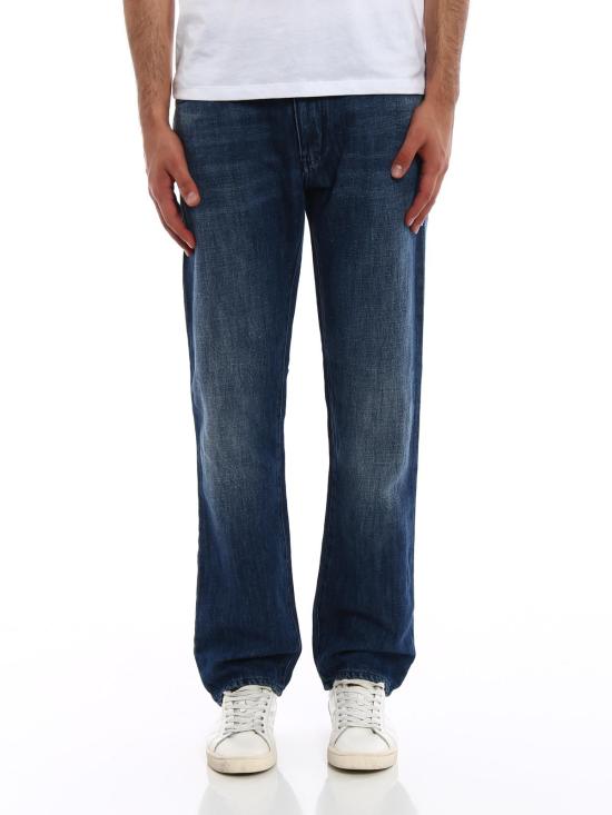  엠포리오 아르마니 스트레이트 팬츠 3Z1J451DFAZ0942 Dark Wash - EMPORIO ARMANI