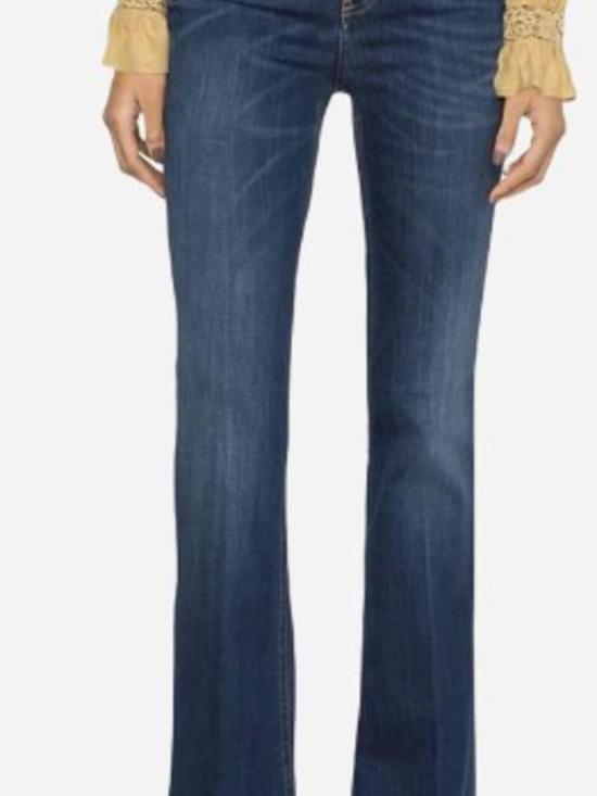  핑코 플레어 팬츠 100561A0MRPJC Dark Wash - PINKO