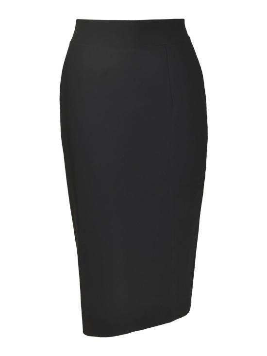 25FW 키아라보니 미디 스커트 GOLUMI19ESB37 Black