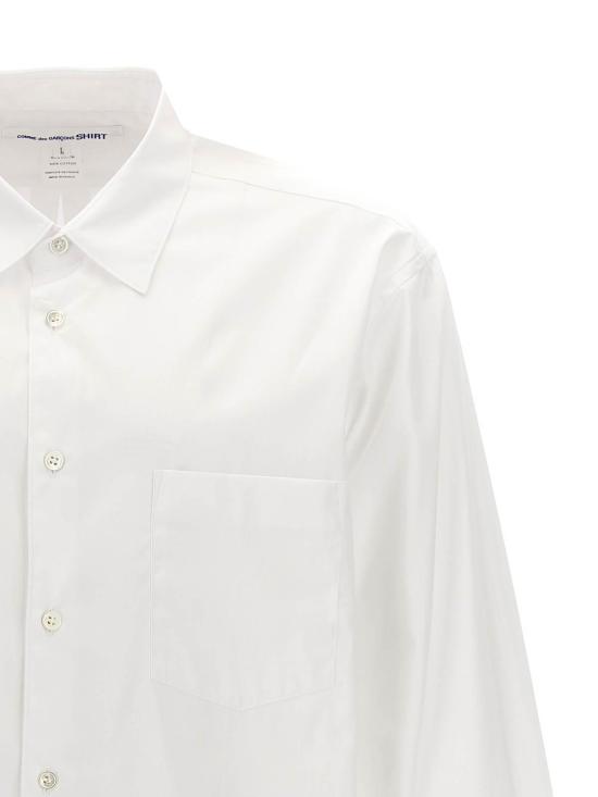  꼼데가르송 긴팔 셔츠 FZB011PER3 White - COMME DES GARCONS