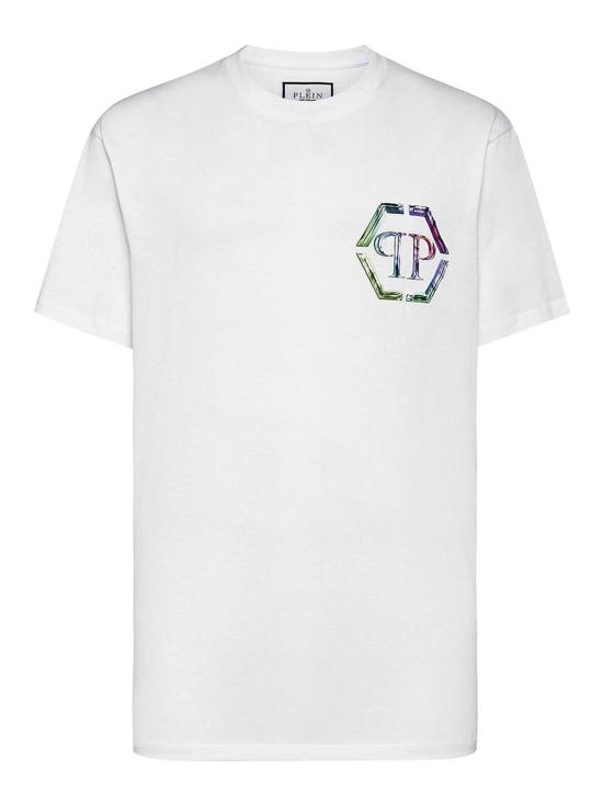  필립 플레인 반팔 티셔츠 FACCMTK6275PJY002N01 White