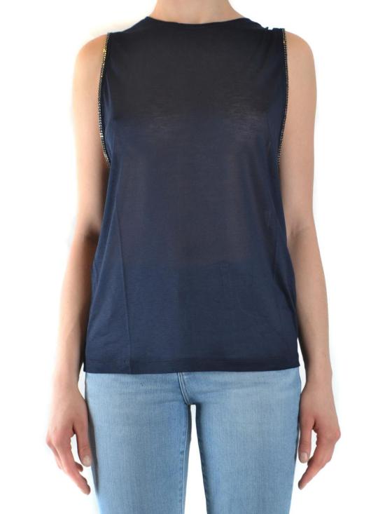  돈답 민소매 티셔츠 S793JF0138DXXX897 Dark Blue - DONDUP