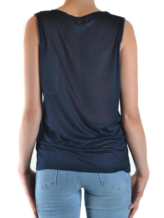  돈답 민소매 티셔츠 S793JF0138DXXX897 Dark Blue - DONDUP