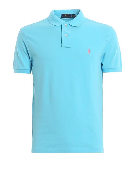 26SS 폴로 랄프로렌 폴로 티셔츠 710795080024 Light Blue