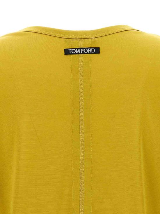  톰포드 반팔 티셔츠 TSJ383FAX835FG324 Yellow - TOMFORD