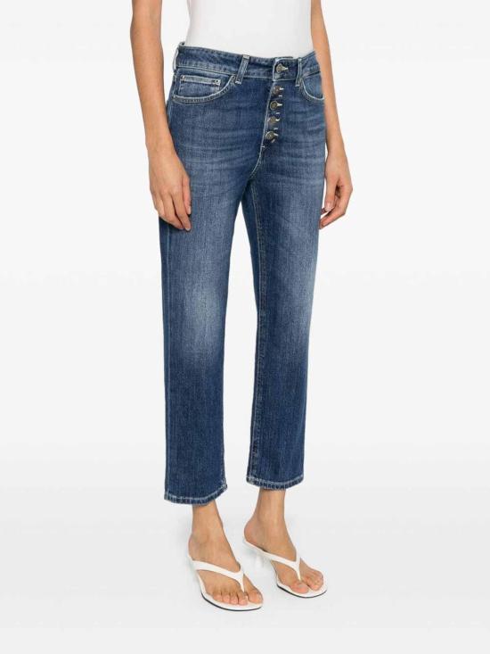  돈답 스트레이트 팬츠 DP268BDSE340DHS3800 Blue - DONDUP