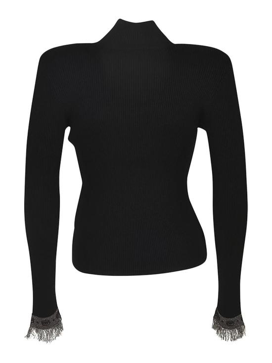 25FW 키아라 페라그니 터틀넥 77CBFN02CMN72899 Black - CHIARA FERRAGNI