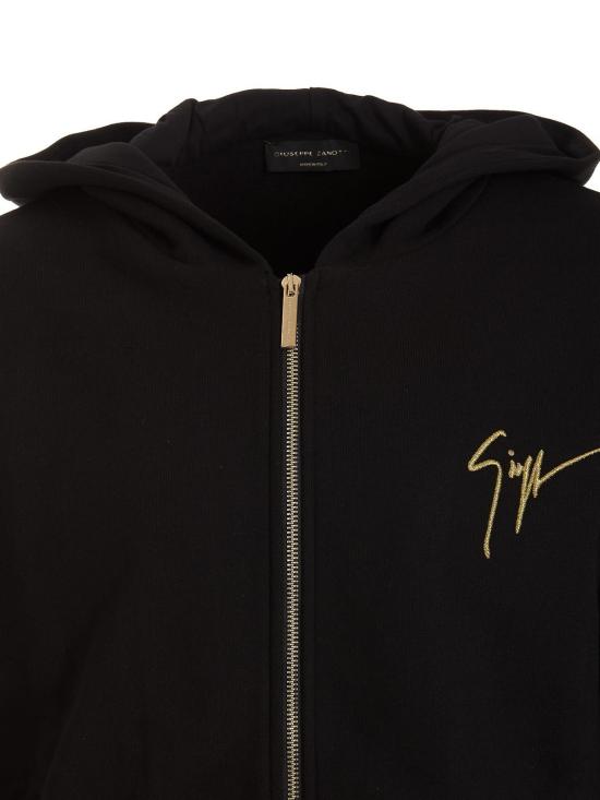  쥬세페자노티 후드 티셔츠 ERU2013001 Black - GIUSEPPE ZANOTTI