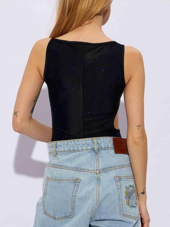 24FW 베르사체 민소매 티셔츠 76HAME05CJXXE899 Black - VERSACE