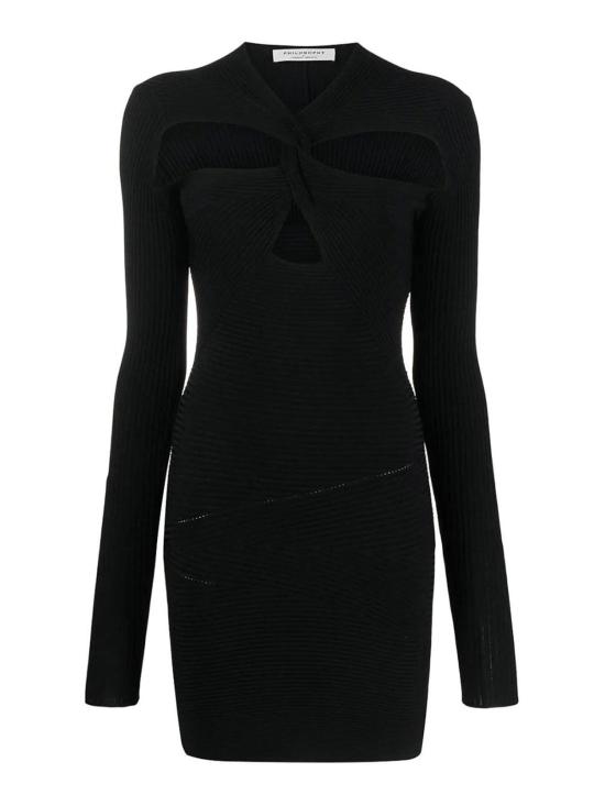  필로소피 미디 스커트 048657020555 Black