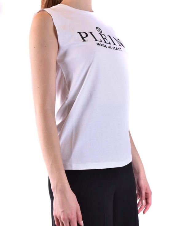  필립 플레인 민소매 티셔츠 SACCWTK2346PJO00201 White - PHILIPP PLEIN