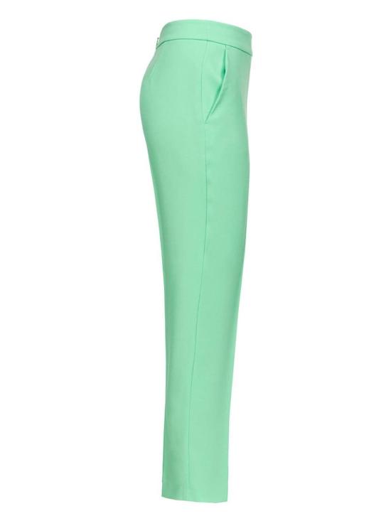 핑코 스트레이트 팬츠 1028617624T38 Green - PINKO