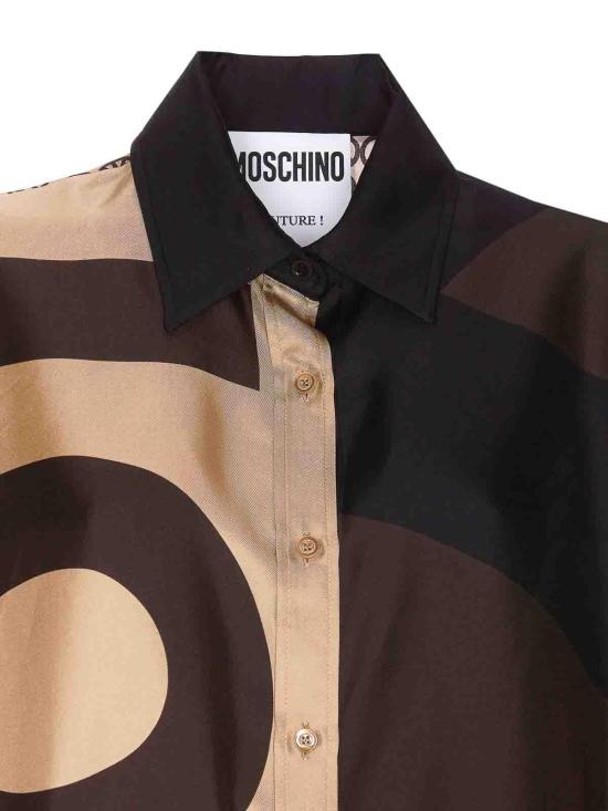  모스키노 셔츠 021754601888 Brown - MOSCHINO