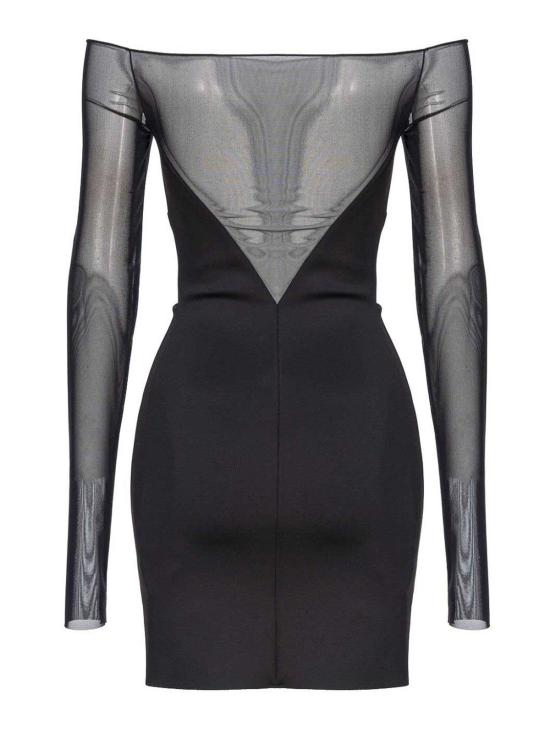  핑코 미디 스커트 103889A208Z99 Black - PINKO
