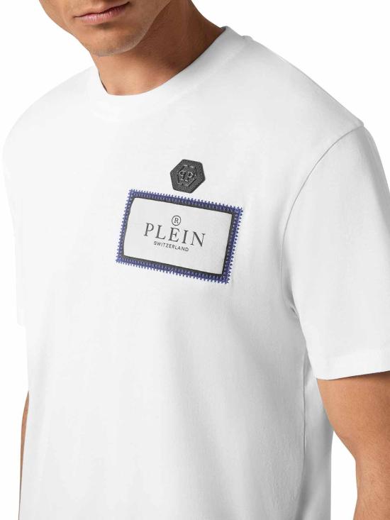 25SS 필립 플레인 반팔 티셔츠 SAECMTK8133PJY002N01 White - PHILIPP PLEIN