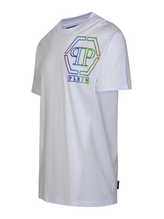 필립 플레인 반팔 티셔츠 SADCMTK6795PJY002N01 White - PHILIPP PLEIN