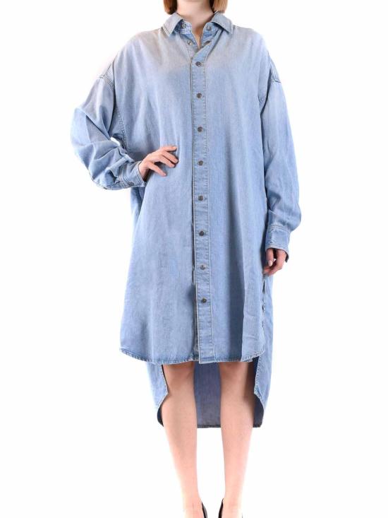  디젤 미디 스커트 A113870TGAQ01 Dark Wash - DIESEL