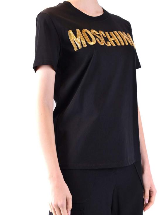  모스키노 반팔 티셔츠 071255411555 Black - MOSCHINO