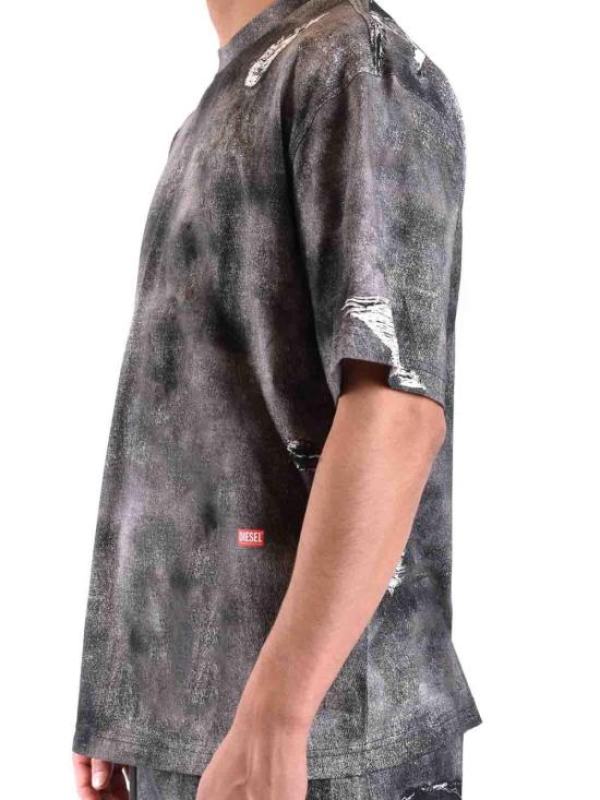 24FW 디젤 반팔 티셔츠 A130350DQAQ02 Multicolour - DIESEL