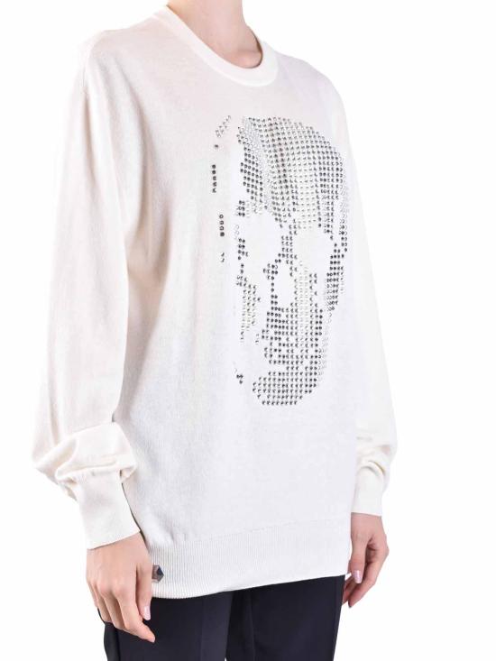  필립 플레인 긴팔 티셔츠 AACCWKKO0580PTE003N01 White - PHILIPP PLEIN