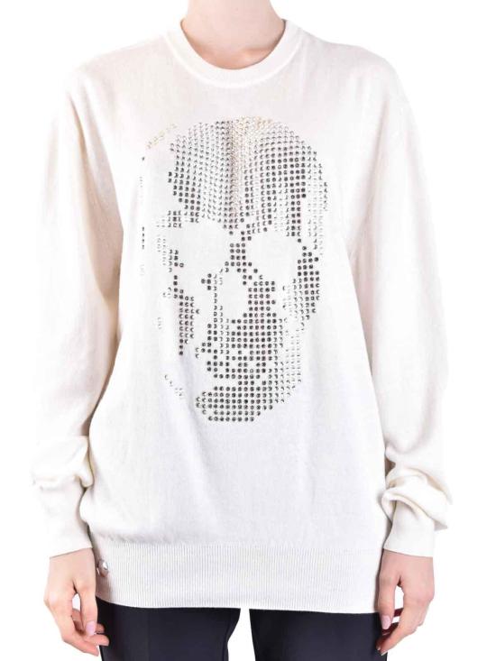  필립 플레인 긴팔 티셔츠 AACCWKKO0580PTE003N01 White - PHILIPP PLEIN