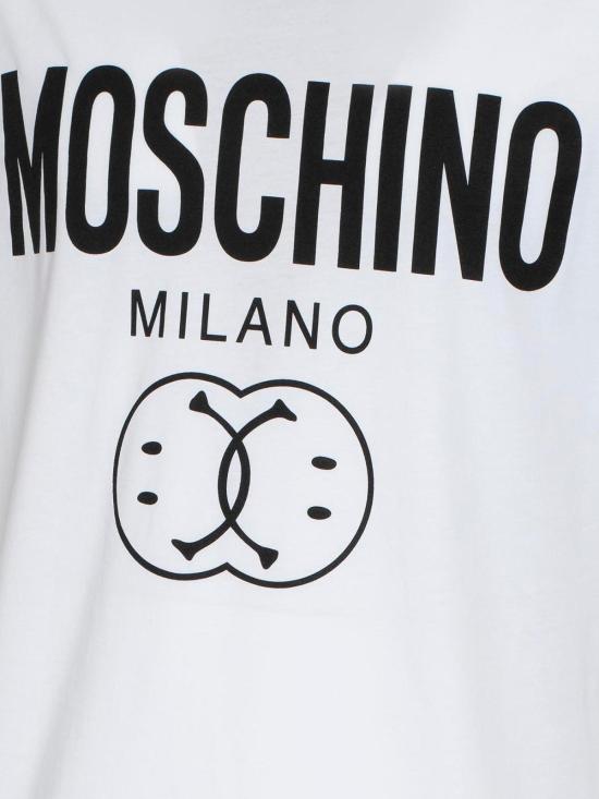  모스키노 반팔 티셔츠 072570411001 White - MOSCHINO