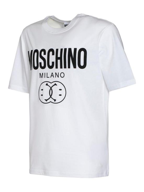  모스키노 반팔 티셔츠 072570411001 White - MOSCHINO