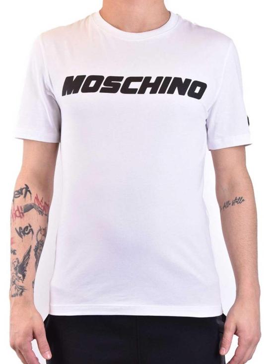24FW 모스키노 반팔 티셔츠 072902391001 White - MOSCHINO
