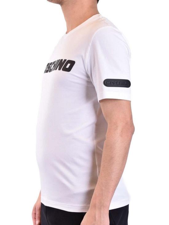 24FW 모스키노 반팔 티셔츠 072902391001 White - MOSCHINO