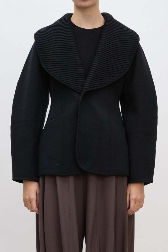  ASHLYN 자켓 애슐린 아이슬린 니트 재킷 블랙